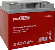 Baterie do zasilaczy awaryjnych UPS - polBAT Akumulator AGM 12V 50Ah polBAT - miniaturka - grafika 1