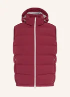 Kamizelki męskie - Brunello Cucinelli Kamizelka Puchowa Z Odpinanym Kapturem rot - BRUNELLO CUCINELLI - miniaturka - grafika 1