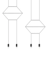 Lampy sufitowe - KingHome Lampa wisząca FLUSSO LINE 4 JD0032-4P - miniaturka - grafika 1
