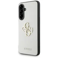 Etui i futerały do telefonów - Guess Etui Grained Big 4G Small Classic Logo do Galaxy A56 5G, beżowe - miniaturka - grafika 1