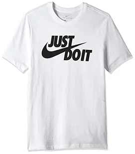 Nike Just Do It Koszulka Męska bawełniana biała AR5006-100 - Koszulki męskie - miniaturka - grafika 1