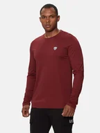 Bluzy męskie - EA7 Emporio Armani Longsleeve 8NPT17 PJRGZ 1496 Czerwony Regular Fit - miniaturka - grafika 1
