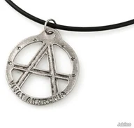 Wisiorki - WISIOREK VIVAT ANARCHIA emo punk kauczuk anarchia (aj889) - miniaturka - grafika 1