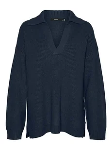 Vero Moda Sweter "Luna" w kolorze granatowym - Swetry damskie - miniaturka - grafika 1