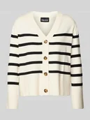 Swetry damskie - Kurtka z dzianiny o kroju regular fit z dodatkiem wiskozy model ‘SIA’ - miniaturka - grafika 1