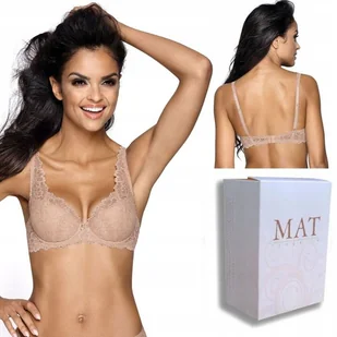 ﻿Biustonosz usztywniany Mat Carmela 85G beż - Biustonosze - miniaturka - grafika 1