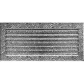 Akcesoria kominkowe - Kratki.pl KRATKA KOMINKOWA FRESH CZARNO-SREBRNA 170X370 MM 37CS/FRESH - miniaturka - grafika 1