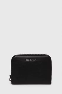 Portfele - Calvin Klein portfel damski kolor czarny - grafika 1