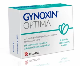 RECORDATI Gynoxin Optima 200 mg x 3 kaps dopochwowe - Układ moczowy i płciowy - miniaturka - grafika 1