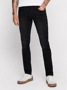 Spodnie męskie - Only & Sons Jeansy Slim Fit Loom 22007451 Czarny Slim Fit - miniaturka - grafika 1