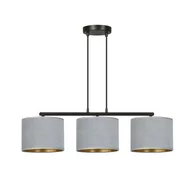 Lampy sufitowe - Emibig Hilde lampa wisząca 3-punktowa szara 1050/3 1050/3 - miniaturka - grafika 1
