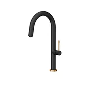 Baterie kuchenne - QUADRON Bateria HALEY T-LINE czarny mat VERY BLACK) + miedź PVD 3623522_BLMPVDC1) - miniaturka - grafika 1