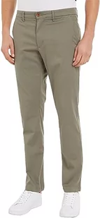 Tommy Hilfiger Męskie spodnie tkane z nadrukiem Denton, szary wodorowy, 31W / 34L, Szary wodór, 31W / 34L - Spodenki męskie - miniaturka - grafika 1