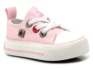 Buty dla dziewczynek - Trampki dziecięce, buty sportowe Big Star HH374197, różowe - miniaturka - grafika 1