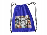 Worki na buty - WOREK DO SZKOŁY WF/BUTY GRAND THEFT AUTO + IMIĘ - miniaturka - grafika 1