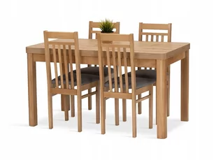 Komplet zestaw MARIA stół 140+40/80 4 krzesła - Stoły z krzesłami - miniaturka - grafika 1