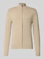 Swetry męskie - Kurtka z dzianiny z mieszanki wiskozy ze stójką - miniaturka - grafika 1