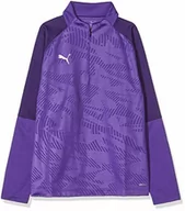 Bluzy dla chłopców - Puma Cup Training 1/4 Zip Core Jr bluza chłopięca fioletowy Prism Violet-parachute Purple 116 - miniaturka - grafika 1