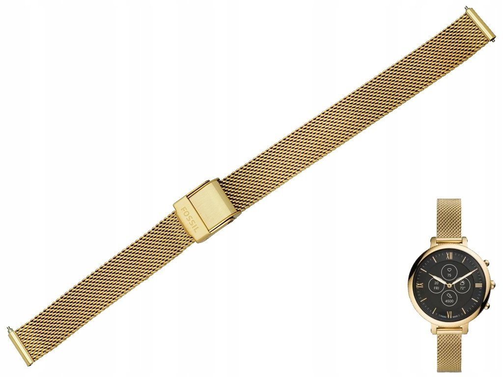 Bransoleta Fossil FTW7038 złota 12 mm oryginał