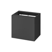 Szafki łazienkowe - Szafka łazienkowa pod blat z koszem na pranie Cersanit Larga 60 cm antracyt S164-045 - miniaturka - grafika 1