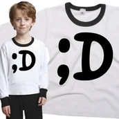 Piżamy dla dziewczynek - Piżama dziecięca Emotikon Uśmiech Zabawny Żart 86/92 - VoloDonum - miniaturka - grafika 1