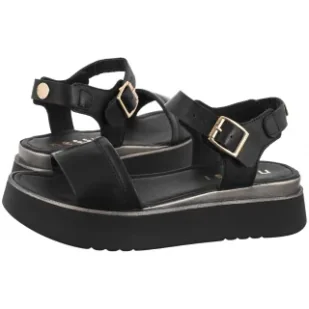 Sandały Czarne 23474__ (NE435-a) Nessi - Sandały damskie - miniaturka - grafika 1