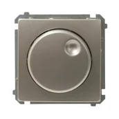 Wyłączniki światła i elektryczne - Kontakt Simon Ściemniacz obrotowy BASIC satyna - miniaturka - grafika 1