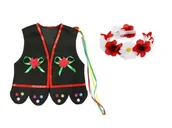 Dresy i komplety dla dziewczynek - ZESTAW KRAKOWIANKA CZARNY 98-110 2el - miniaturka - grafika 1