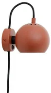 Lampy ścienne - Frandsen - Ball Lampa Ścienna Matt Terracotta Red Frandsen - miniaturka - grafika 1