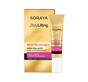 Soraya Złoty Lifting Rewitalizujący krem przeciwzmarszczkowy pod oczy 15ml - Kosmetyki pod oczy - miniaturka - grafika 1