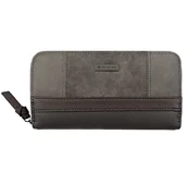 Portfele - TOM TAILOR - Womenswear JUNA damski portfel one size, szary, 20x2,5x10,5, szary, 20x2,5x10,5 - miniaturka - grafika 1