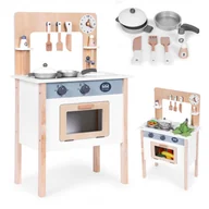 Zabawki AGD - Kuchnia dla dzieci z 8 akcesoriami piekarnik kran zlew ECOTOYS - miniaturka - grafika 1