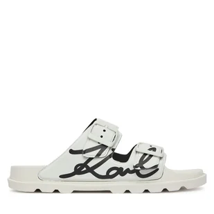 Klapki KARL LAGERFELD Kondo Tred KL80972 Biały - Klapki i japonki damskie - miniaturka - grafika 1
