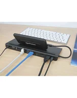 Kable komputerowe i do monitorów - Manhattan ADAPTER USB USB-C 11-IN-1-DOCKINGSTATION MST FÜR DREI MONITORE  153478 - miniaturka - grafika 1