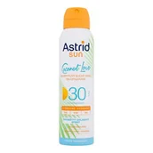 Balsamy i kremy do opalania - Astrid Sun Coconut Love Dry Mist Spray SPF30 preparat do opalania ciała 150 ml unisex - miniaturka - grafika 1