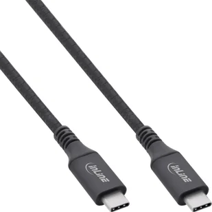 Kabel USB InLine USB-C - USB-C 1 m Czarny (35901A) - Kable USB - miniaturka - grafika 1