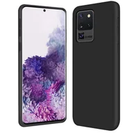 Etui i futerały do telefonów - Etui Samsung Galaxy S20 Ultra silikonowe etui ochronne na telefon komórkowy, czarne - miniaturka - grafika 1