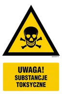 Systemy ekspozycyjne i znaki informacyjne - JA009 OSTRZEŻENIE PRZED SUBSTANCJAMI TOKSYCZNYMI, FN - FOLIA SAMOPRZYLEPNA; (200X300MM) - miniaturka - grafika 1