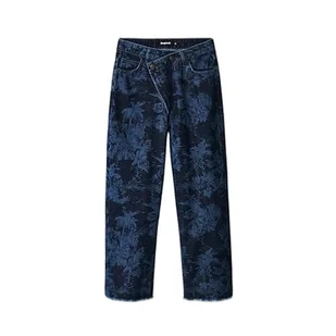 Desigual jeansy damskie, niebieskie, 32, niebieski, 32 - Spodnie damskie - miniaturka - grafika 1
