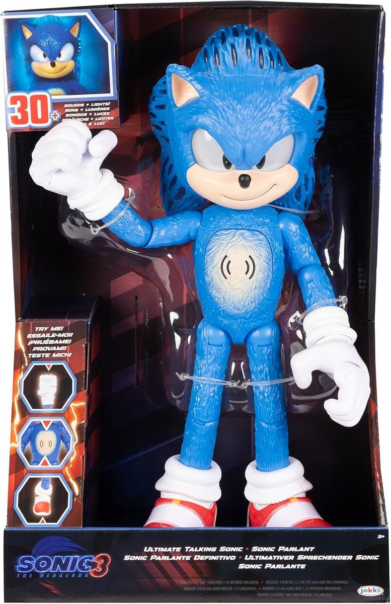 figurka sonic the hedgehog 3 ultimate talking sonic 30 cm gadająca