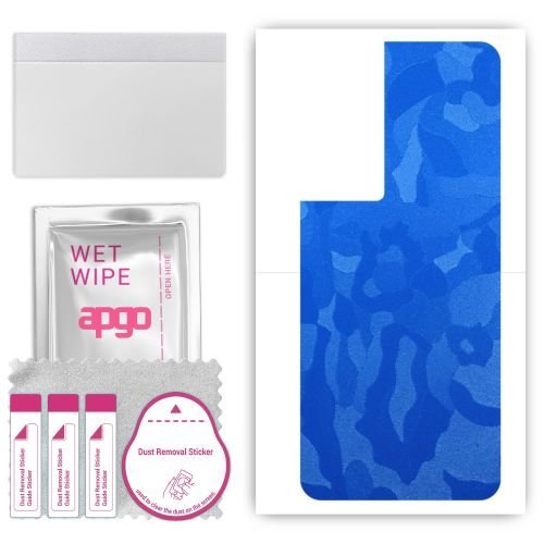 folia naklejka skórka strukturalna na TYŁ do TCL 50 5G - Moro Camo Niebieski - apgo SKINS