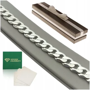 Gruba Męska Bransoletka Pancerka 23Cm/11,5Mm Srebro Pr. 925 Szeroka Prezent - Bransolety męskie - miniaturka - grafika 1