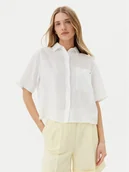 Koszule damskie - Tommy Hilfiger Koszula WW0WW44720 Biały Relaxed Fit - miniaturka - grafika 1