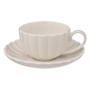 Porcelanowa filiżanka ze spodkiem ROMY, Ø 6 cm - Filiżanki - miniaturka - grafika 1