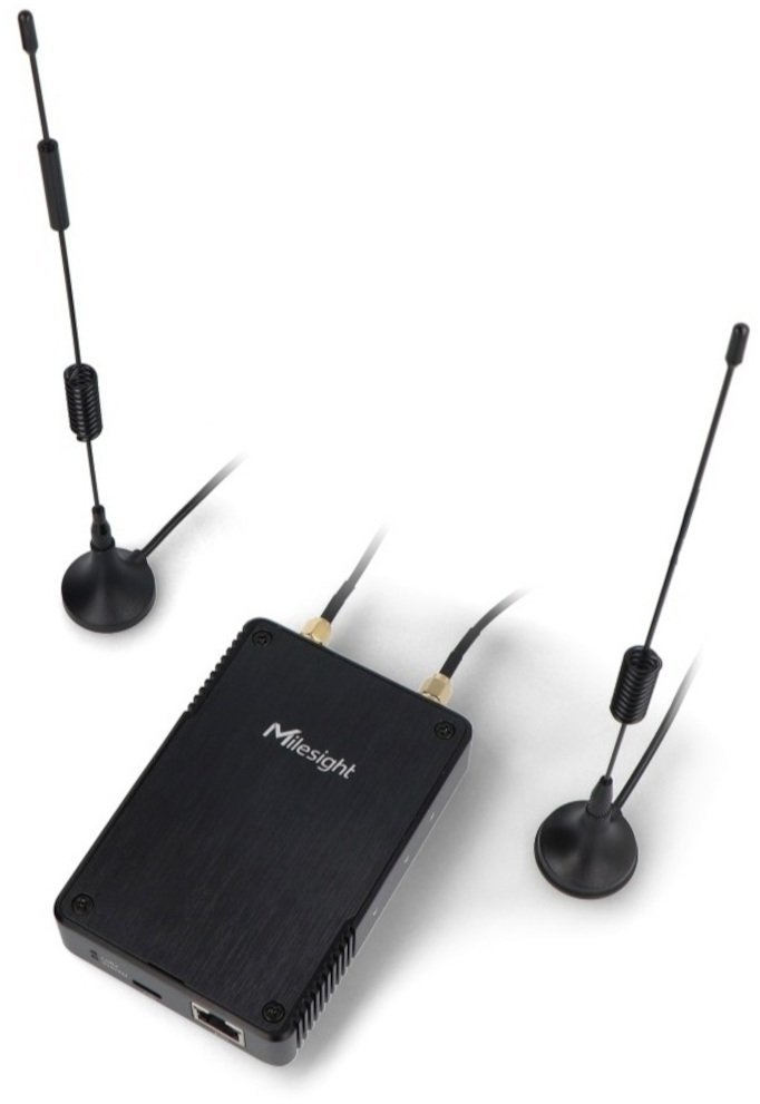 Bramka VoIP MILESIGHT UG56-L08GL-868M Bramka LoraWan Przemysłowa Wewnętrzna z Modułem LTE PoE Wi-Fi Anteny Zewnętrzne MQTT Programowalna Python-SDK Node-RED UG56-L08GL-868M-EA