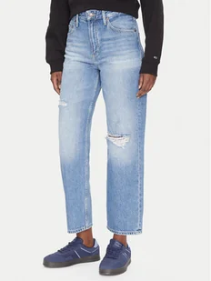 Tommy Jeans Jeansy Layla DW0DW21278 Niebieski Straight Fit - Spodnie damskie - miniaturka - grafika 1