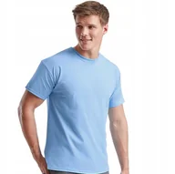 Koszulki męskie - T-shirt Koszulka Męska Bawełna 100% Fruit the Loom 610820 Niebieski L - miniaturka - grafika 1