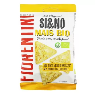 CHRUPKI KUKURYDZIANE PIRAMIDKI Z SOLA MORSKĄ BEZGLUTENOWE BIO 20 g - FIORENTINI - Chrupki - miniaturka - grafika 1