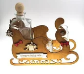 Kieliszki - MONTIP KARAFKA SANIE NA PREZENT KIELISZKI DREWNO ŚWIĘTA T5908245303885 - miniaturka - grafika 1