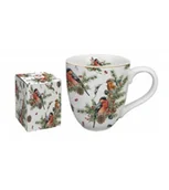 Filiżanki - KUBEK DUŻY XXL DUO ŚWIĘTA CHOINKA PTAKI NA PREZENT 1000 ML - miniaturka - grafika 1